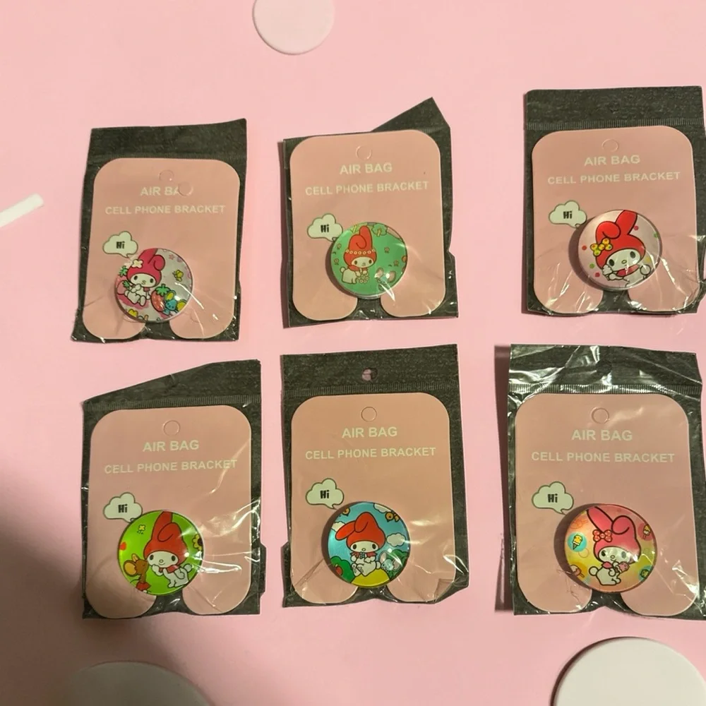My Melody NWT Cute Cartoon Cell Phone Bracket - Pink and Green